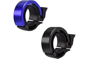 SHUANGTUO 2 Pcs Bike Bell, Innovative Bicycle Bell Cycling Bell Invisible Bike Bell Ring Bell Scooter Bells Bike Horn Mini Q Bell with Loud Sound for Mountain Road Bike MTB Electric Bike Handlebars 22.2-22.8 mm