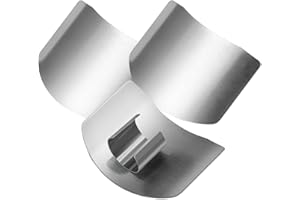 TAASMOOG Fingerschutz aus Edelstahl, 3 Stück Edelstahl-Fingerschutz zum Schneiden Küchenfingerschutz Küchenwerkzeuge zum Schutz Ihrer Finger und Fingernagelz