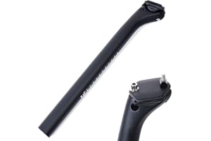 ELITA ONE Full Carbon Fiber Bike Seat Post,New Update MTB Replacement Road Bike Carbon Lightweight Adjustable Cycling Seatpost 27.2 30.9 31.6 350mm 400mm 3K/UD Matte