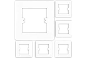 Acmerota Otoczenie płytki na palec, do pojedynczego włącznika światła, 1 przełącznik, biały, ochraniacz ścienny, gniazdko elektryczne, osłona ścienna, dekoracja, tworzywo sztuczne, pojedyncze, białe