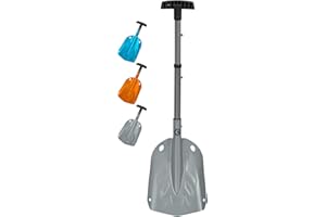 G2 GO2GETHER G2 Backcountry Lightweight Telescopic Avalanche Snow Shovel, Storage Down to 13 inch, Durable Aluminum Alloy Material, ABS Anti-Slip Proof Handle, Compact Storage Size (Grey)