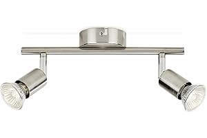 PHILIPS Lighting Limbali, Lampada Faretti da Soffitto, 2 Punti Luce, Acciaio