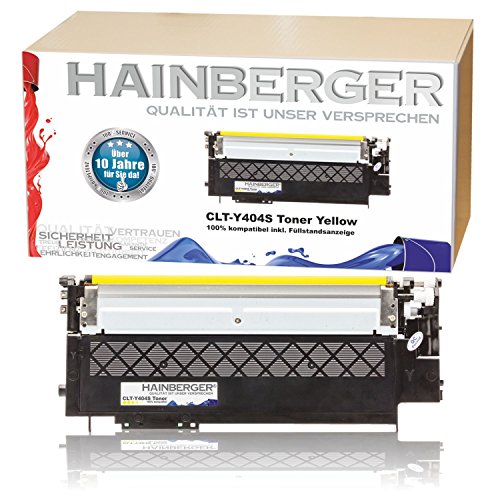 Hainberger XL Toner Yellow kompatibel zu Samsung CLT-404S Xpress C 430 W C 480 W C 480 FN C 480 FW CLT-K404S, CLT-C404S, CLT-M404S, CLT-Y404S