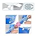 GWELL Newborn Adjustable Bath Seat Net Mesh Sling Safety Bathing Bed Support Blue