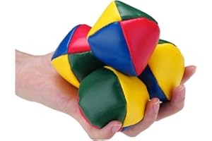 HOT BARGAINS Pack of 3 Juggling Balls Durable Soft Smooth For Beginners Children And Professionals With Easy Grip Size 5cm/2inches Juggle Coloured Set Circus Clown Toy