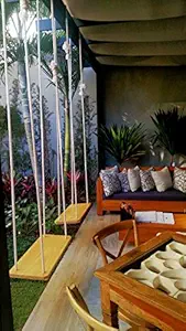 Jairi Traders Indoor Outdoor Wooden Hanging Swing Set/Jhula for Home and Garden, Porch Swing and Garden Swing, Balcony Swings