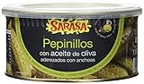 País de origen: España Sarasa Pepinillo Anchoa en Aceite - Paquete de 6 x 1000 gr - Total: 6000 gr