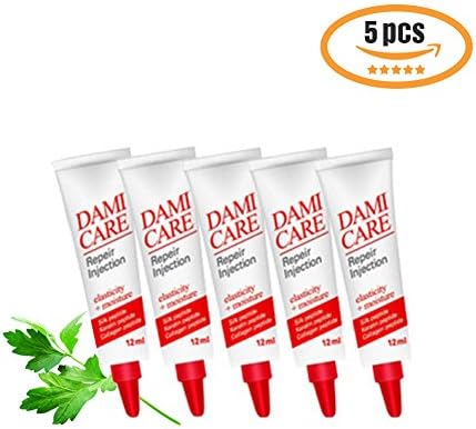 DCKR Portable Protein Hair Treatment Ampoule 12Ml For Damaged Dry Weak Hair 1 Minute Cuticle Care 5P