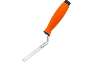 Mivos - Paleta de Juntas de ladrillo y Piedra de 14 mm, con Punta Redondeada y Mango Antideslizante, Llana de mampostería para llenar Juntas