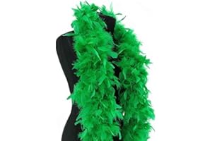 GÉNERIC Deluxe Green Feather Boa – 100g -180cm