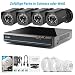 Produktbild Zmodo CCTV 4 Kanal 1080P HDMI NVR Überwachungssystem, 720P HD sPOE Sicherheitskamera mit 1TB Festplatte, Schwarz