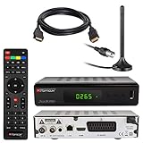 Wiedergabe von externen Medien über USB Anschluss (Bilder, Musik, Videos). Elektronischer Programmführer (EPG). Digitaler HDMI-Ausgang für gestochen scharfe TV Bilder.