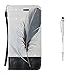 Produktbild LG G6 Hülle [Lebenslange Garantie],Grandoin® Handyhülle im Brieftasche-Stil für LG G6 Handytasche PU Leder Flip Cover 3D Bunte Muster Book Case Schutzhülle mit [aktualisierter TPU Innenschale] [Aufstellfunktion] [Ständer Kartenfach] [Magnetverschluss] Etui Case (Feder)