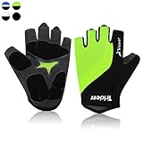 Trideer Halbfinger Fahrradhandschuhe Reithandschuhe...