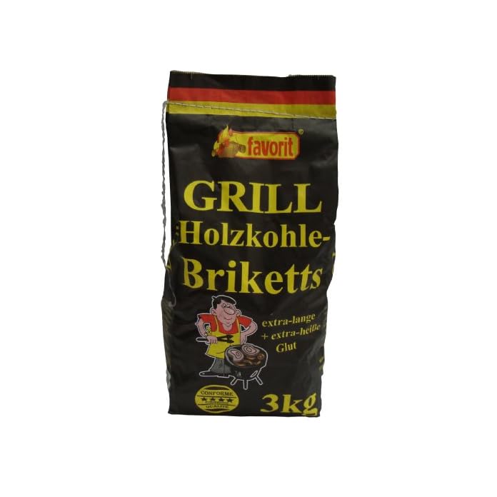 Favorit 3000 Holzkohle Briketts 3 Kg