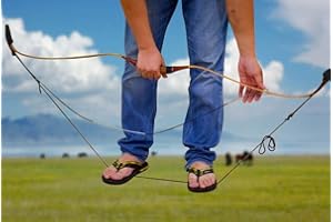 NOLOGO NO LOGO XFC-Bow, 2 m Noir Tir à l'arc en Nylon Bow Stringer BANDOIR for Arc recourbé Longbow Fil - Tir à l'arc Accessoires Cordes Service d'outils