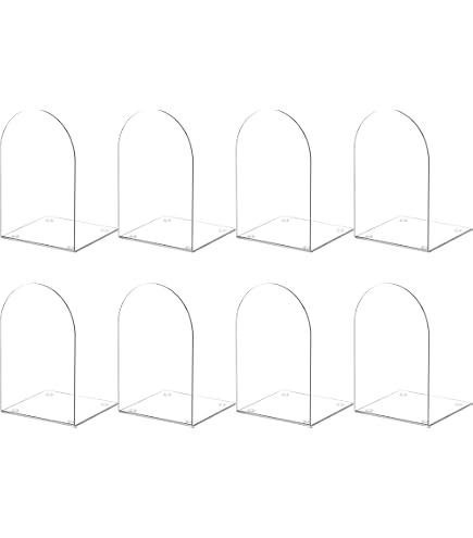 6 Stück Acryl-Buchständer Transparent – Menüha Produktbild-Vorschau 3