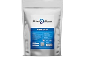 DIRECTCHEMS Citric Acid Cleaning 1KG 5KG 25KG | Descale Kettles, Shower Heads, Coffee Machines | Food Grade | No additives | Effective | Safe | Premium Quality