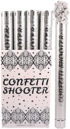 Silver Confetti Shooter 50cm Wedding Confetti Silver