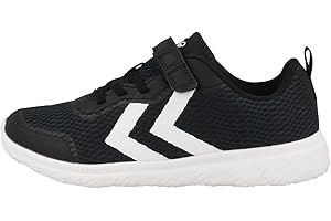 hummel Kinder Schuhe - ACTUS Recycled JR - Unisex Kinder Sneaker Jungen und Mädchen - Leichte Turnschuhe mit Elastischen Schnürsenkeln & Klettverschluss - aus Recycelten Materialien