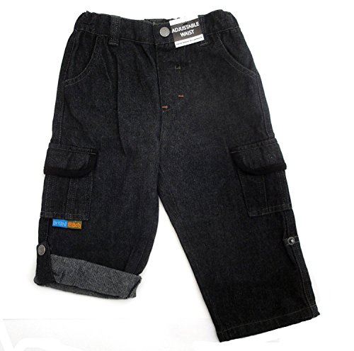 Bright Bots Boys Black Denim Cotton Jeans (3/6 Months)