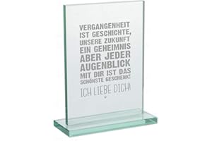 4youDesign Edler Glaspokal zum Valentinstag & Hochzeitstag | tolle Geschenkidee für Paare Verlobungsgeschenk für Sie und Ihn Mann und Frau (Ich liebe Dich!)