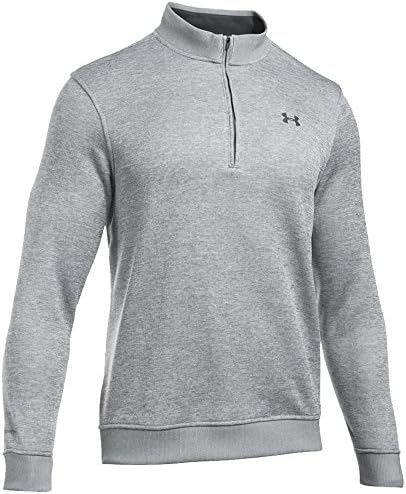 "NEW 2017" UNDER ARMOUR COLDGEAR® STORM THERMAL 1/4 ZIP FLEECE LINED GOLF JUMPER (Grey Heather, X-Large)