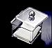 Square Acrylic Cotton Ball Cotton Pad Holder, Single Tier