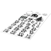 Set Timbri Trasparenti Rayher – Calendario Dell'Avvento Nordic Con 34 Motivi, 97x205mm