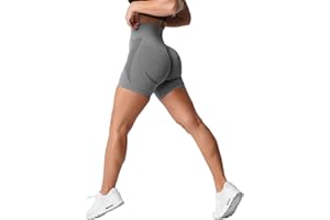 BOVLDEMT Contour Seamless Workout Shorts for Women High Waist Gym Biker Shorts Tummy Control Booty Yoga Shorts