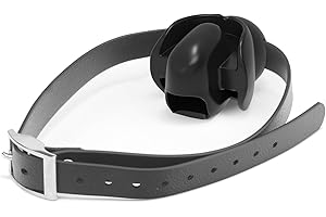 Kutocesy Mordaza Boca Sex para Bondage BDSM Fijación de la Lengua con Bola de Silicona ajustable Esclavo Fetiche Juguete Sexual para Mujeres Hombres y Parejas (Black)