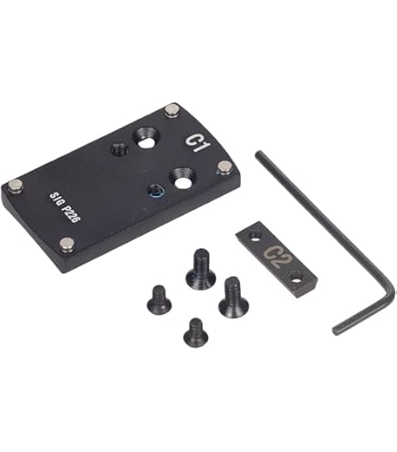 Thin Aluminum Sight Mount Plate For Glock - Compatible With Micro Red Dot Sights