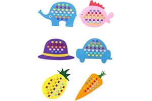 ERINGOGO 12 Pièces Supports pédagogiques de tissage bricolage jouets non tissés jouets en tricot pour enfants les jouets d'enfants jouet d'éducation jouets de tissage pour enfants puzzle