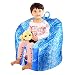ORKA Anna & Elsa Digital Printed Kids Boss Chair Filled with Beans RS.1999.00