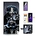 Produktbild (für Samsung Galaxy S9) Flip Wallet Case Cover & Displayschutzfolie Bundle – A6541 Krieg der Sterne Darth Vader