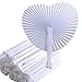 Produktbild 36 Stk. Fächer Hochzeit Faltbar Papierfächer Handgriff Fächer Weiß Deko Wedding Party Hand Fan Papier Handfächer Klappfächer Chinesisch Taschenfächer