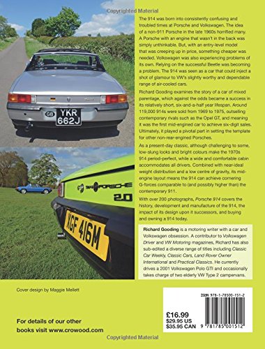 Book's Cover of Porsche 914: An Enthusiast's Guide
