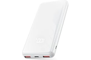 Lazci Power Bank, 22,5W Powerbank 20000mAh mit USB-C Input & Output, PD 3.0 QC 4.0 Externer Handyakkus, Kompatibel mit iPhone, Samsung Galaxy, iPad und Mehr -Weiß
