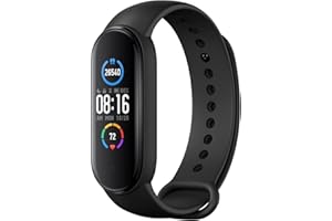 Xiaomi Band 5 Smart Fitness Bracelet Heart Rate Monitor,Sports Waterproof Wristband,2020 Latest Bluetooth 5.0 Color AMOLED Screen, Black,Mi band 5,black, 1.1&quot; (Renewed)3.2 out of 5 stars 13AED 45.00