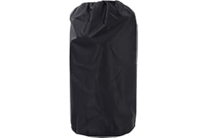 KISBEIBI Copertura del serbatoio del gas resistente in tessuto Oxford con coulisse protettiva per la bombola del gas (nero)