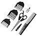 Carmen C82009 Sport Precision Hair Clipper with Adjustable Cutting Blade, Barbers Scissors and Comb - Blue