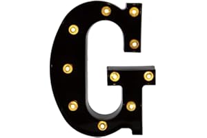 Ulalaza Black & White LED Light Up Sign 2xAA Battery Powered Letter Marquee for Wedding Birthday Party Christmas Lamp Night Light