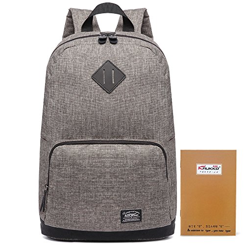 Preisvergleich Produktbild Schulrucksack Damen Herren KAUKKO für 14" Notebook Daypack Studenten Rucksack Teenager Schultasche Outdoor Freizeit Daypacks (05-1khaki)