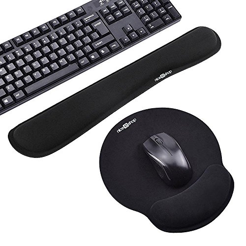 niceEshop(TM) Tastatur Handgelenk Auflage und Maus Gel Handgelenk Rest Unterstützung, Ergonomische Handgelenk Kissen Unterstützung mit Gedächtnis Schaum für Computer und Laptop - 5