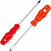 VIVALUXE 2&rsquo;li Tornavida Seti, 1 D&uuml;z, 1 Yıldız Tornavida Ergonomik Kaymaz Sap, Uzun &Ouml;m&uuml;rl&uuml; &Ccedil;elik U&ccedil;, Ev, Ofis ve Profesyonel K