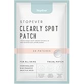 StopEver Clearly Spot Patch, Anti Acne Transparent Plaster | Transparent, Ultra Thin, Hydrocolloid + Niacinamide + Salicylic Acid