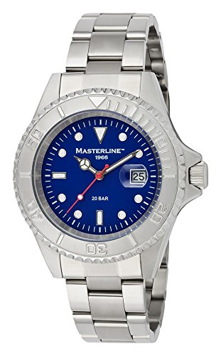 Masterline1966 Herren Taucheruhr massiv Edelstahl 200m wasserdichtDiver200 blau ML06190003 Masterline1966 Herren Taucheruhr massiv Edelstahl 200m wasserdichtDiver200 blau ML06190003