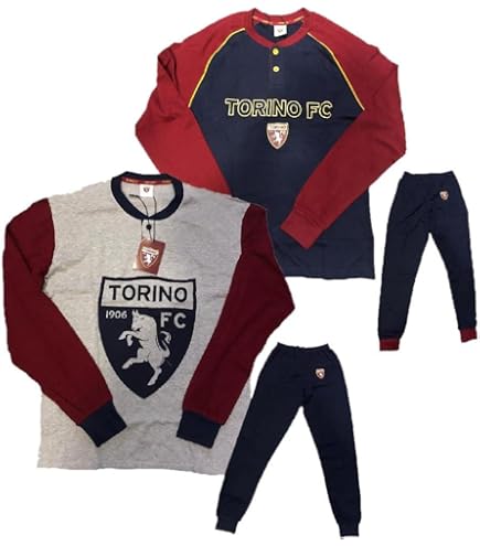 Pigiama Corto Uomo FC Torino Ufficiale - Maglietta E Pantaloncini In Cotone 100% | Taglia M, Design Sportivo - Foto 10