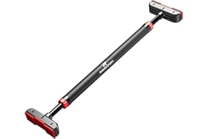 RHINOSPORT Door Pull Up Bar Doorway Chin Up Bar from 72-95 cm (28.3in-37.4in) Workout Equipment No Screws