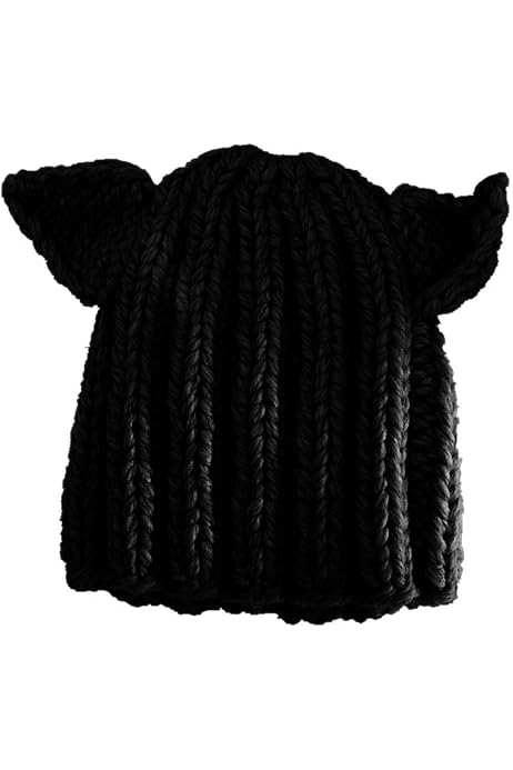 NEFF Women's Kitty Cat Beanie Hat, Grey 